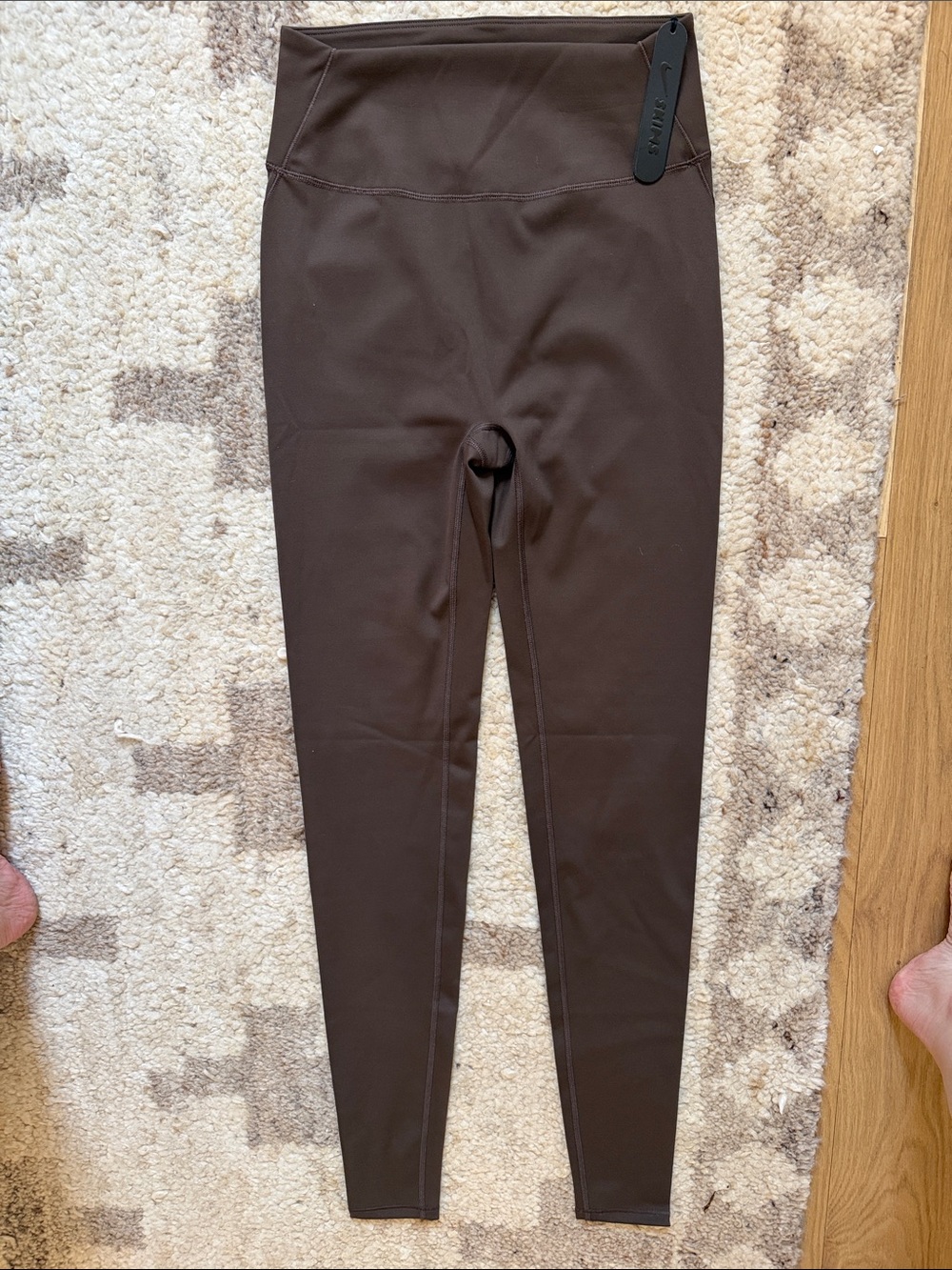 NWT SKIMS for Nike High-Waist Dark Brown Leggings 29”